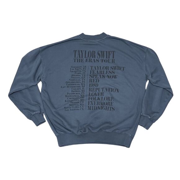 NEW *Authentic* Eras Tour Blue Crewneck Sweatshirt Taylor Swift 2023 size Small - Picture 5 of 6